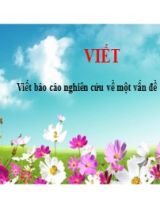 Bài giảng Ngữ văn Lớp 10 (Sách Kết nối tri thức) - Bài 4 Phần viết - Viết Báo cáo nghiên cứu về một vấn đề - Năm học 2022-2023